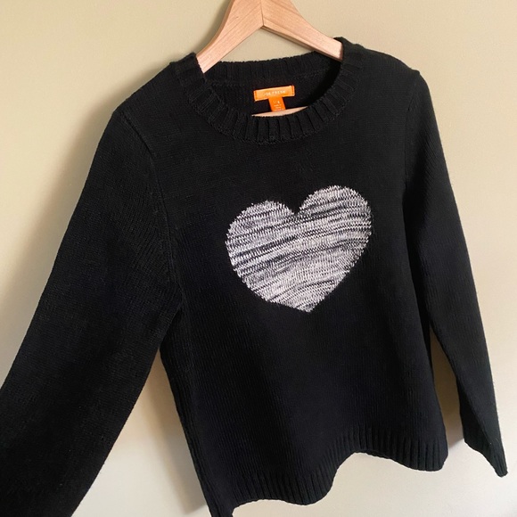 NWOT JOE FRESH Knit Heart Sweater🤍 - Picture 1 of 9